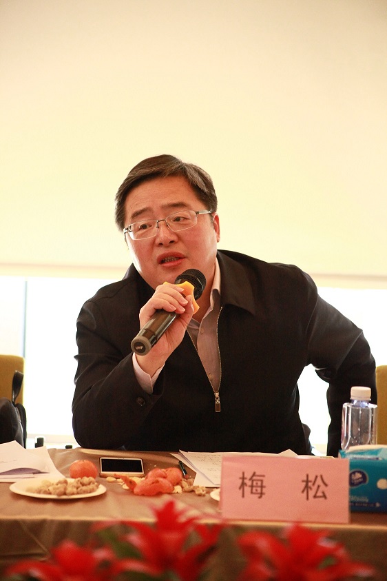 北京市委宣传部副巡视员、市文促中心主任梅松发言